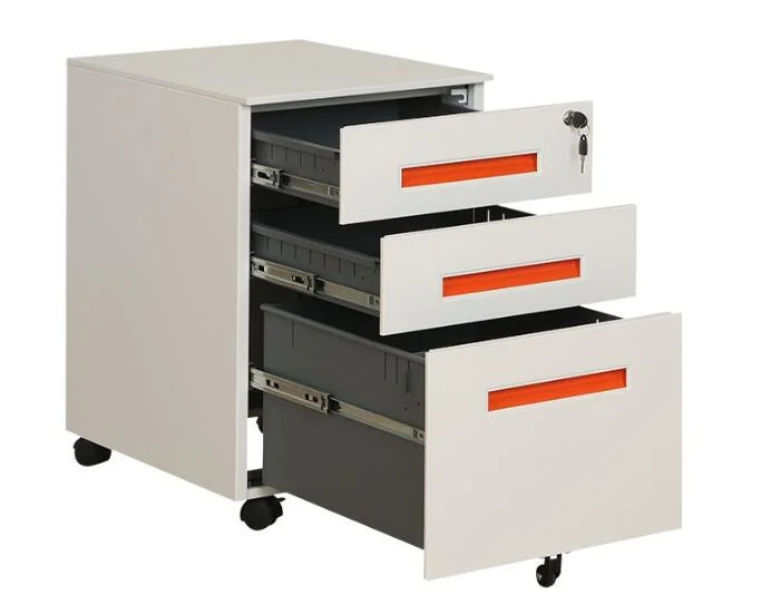 High quality/High cost performance  Office Equipment 3 Drawer Storage Metal Mobile Pedestal Cabinet