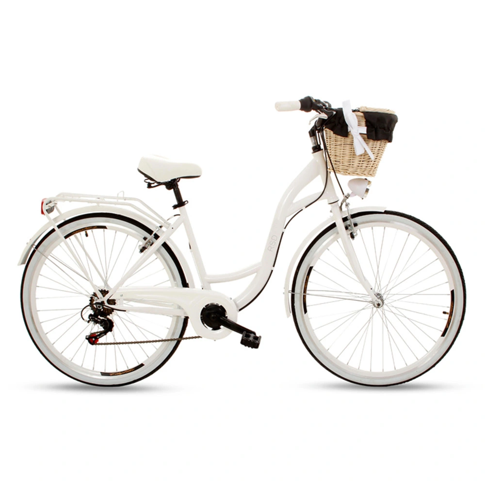 أزياء رخيصة الدراجة الحضرية Bicystar دراجة المدينة ذات السرعة الواحدة 7 سرعة مع سلة للسيدات / النساء / الكبار