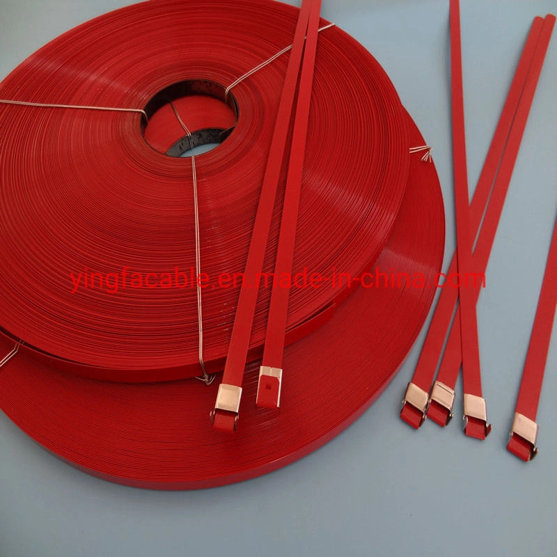 Various Colors Epoxy Coated Stainless Steel Belt /PVC Cated / PPA571 / Nylon 11