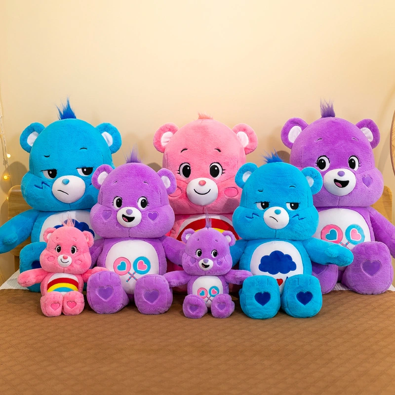 New Fashion Cute Animals Creative Color Bear Doll Manufacturers Design Personalized Fashion Decorative Soft Plush Toys