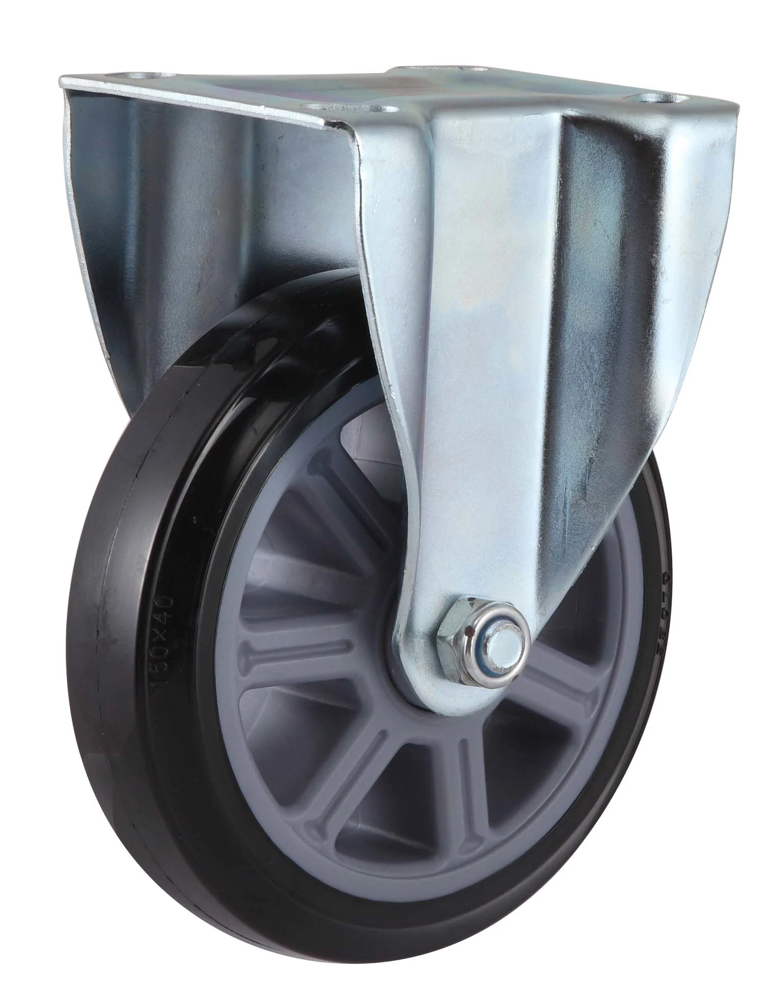 Swivel PU Caster Wheel with Dual Brake