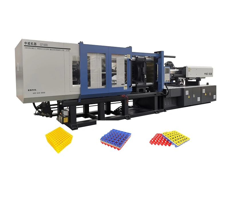 GF400 Low Cost Horizontal Injection Molding Machine for Plastic Egg Tray