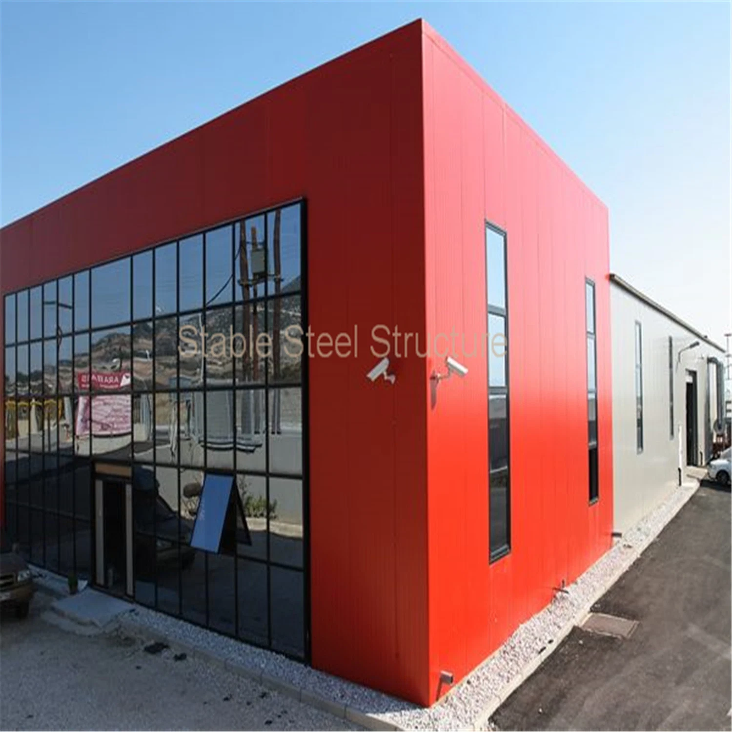 Modern Commercial Prefabricated Steel Structure Prefab Workshop Building Construction with Large Space