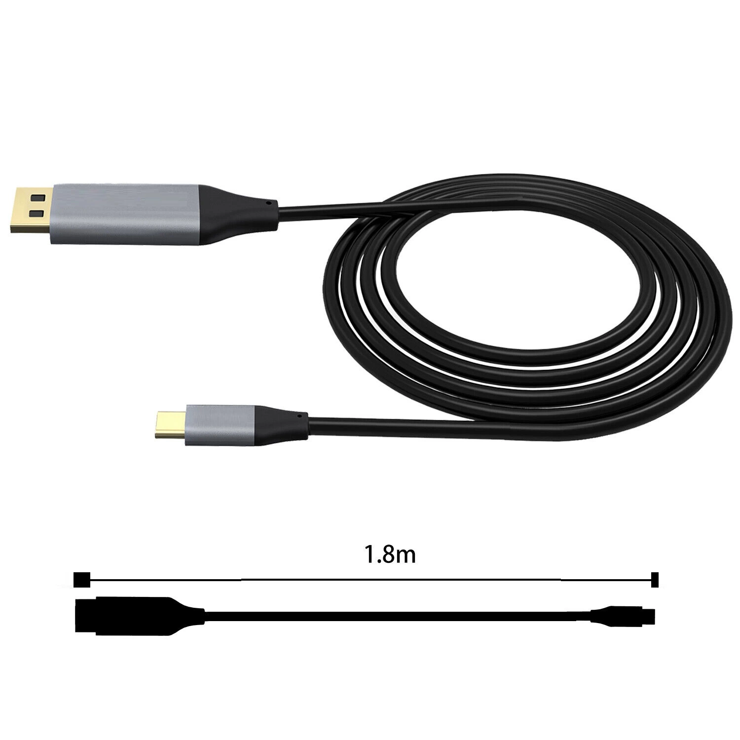 High-Speed C to Displayport Cable for 4K Displays