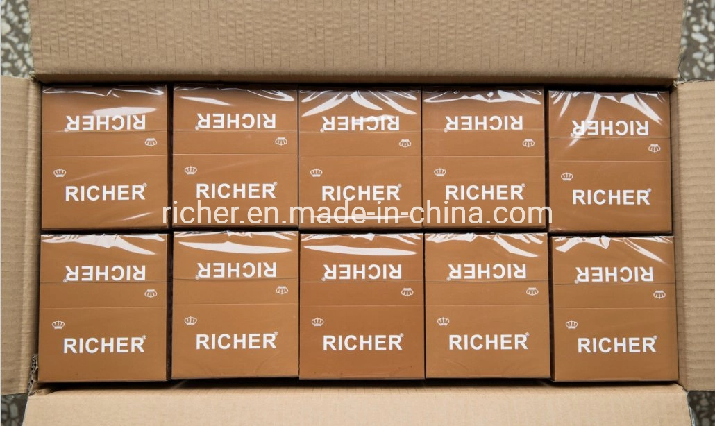 Richer combustion lente 14GSM Tabac Transparent Rolling Paper Taille normale