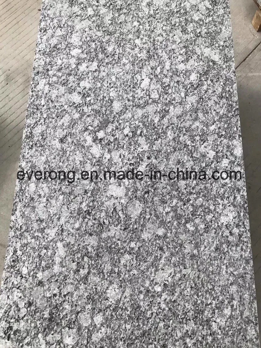 Polished Spray Seawave White Granite, White Mist Granite Slab for Wall/Flooring/Countertop