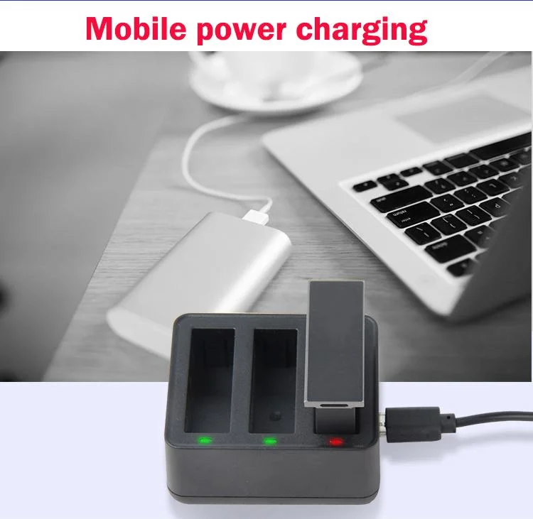 Lithium Battery Accessories Three Chargers USB Travel Fast Charger Applicable for Dji Osmo Action Ling Mo Sports Camera