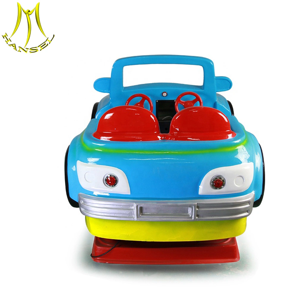 Hansel de alta calidad Swing-Car-Coin-Operated-Infantil de fibra de vidrio en Coche