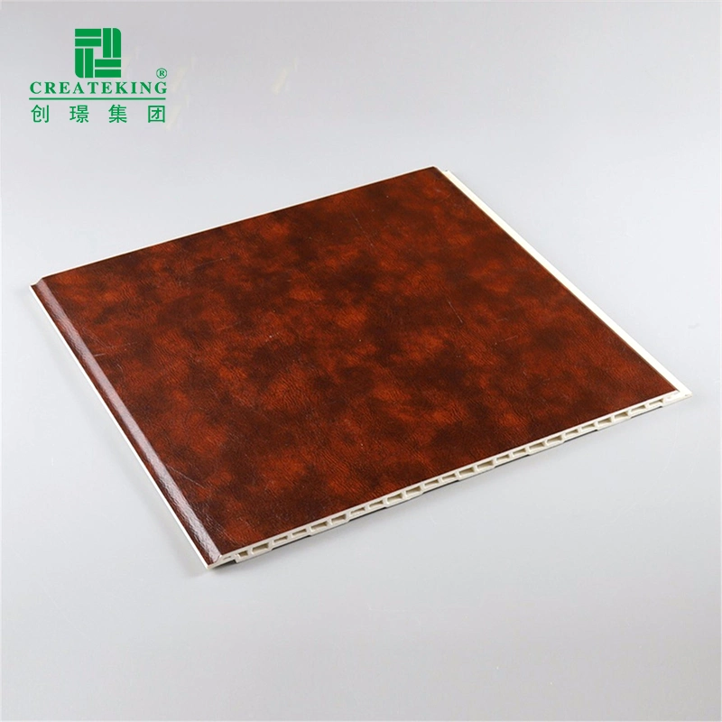 Foshan Manufacturer New Design Wood Finished PVC Wall Panel Decoration Material