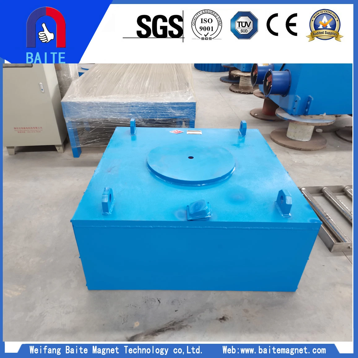 Dry Electromagnetic Ore Separators Suppliers Power Plant Suspended Electric Magnet Separator Industrial Machine