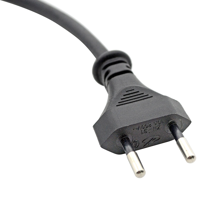 S+ Certified 10A 250V T11 Plug Power Cord Match to Rubber Flexible Cord H05rn-F 2X0.75mm&sup2; ~1.0mm&sup2;