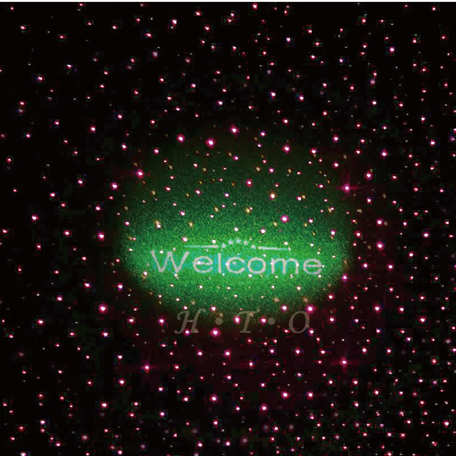 OEM Factory Price Powerful Doorway Welcome Green Laser Projector with Red Starry Light