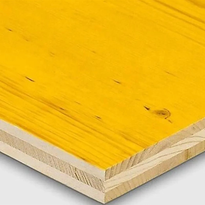 27mm Chinese Fir Core Panel 3 Layers Building Material Yellow Shuttering Plywood for Bridge and Tunnel Formwork