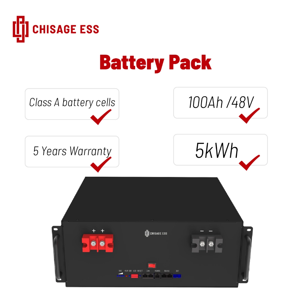 Factory Price Lithium-Ion Rechargeable Solar Energy Battery Pack LiFePO4 Power Storage Battery for Power Supply with CE Un38.3 Certificate