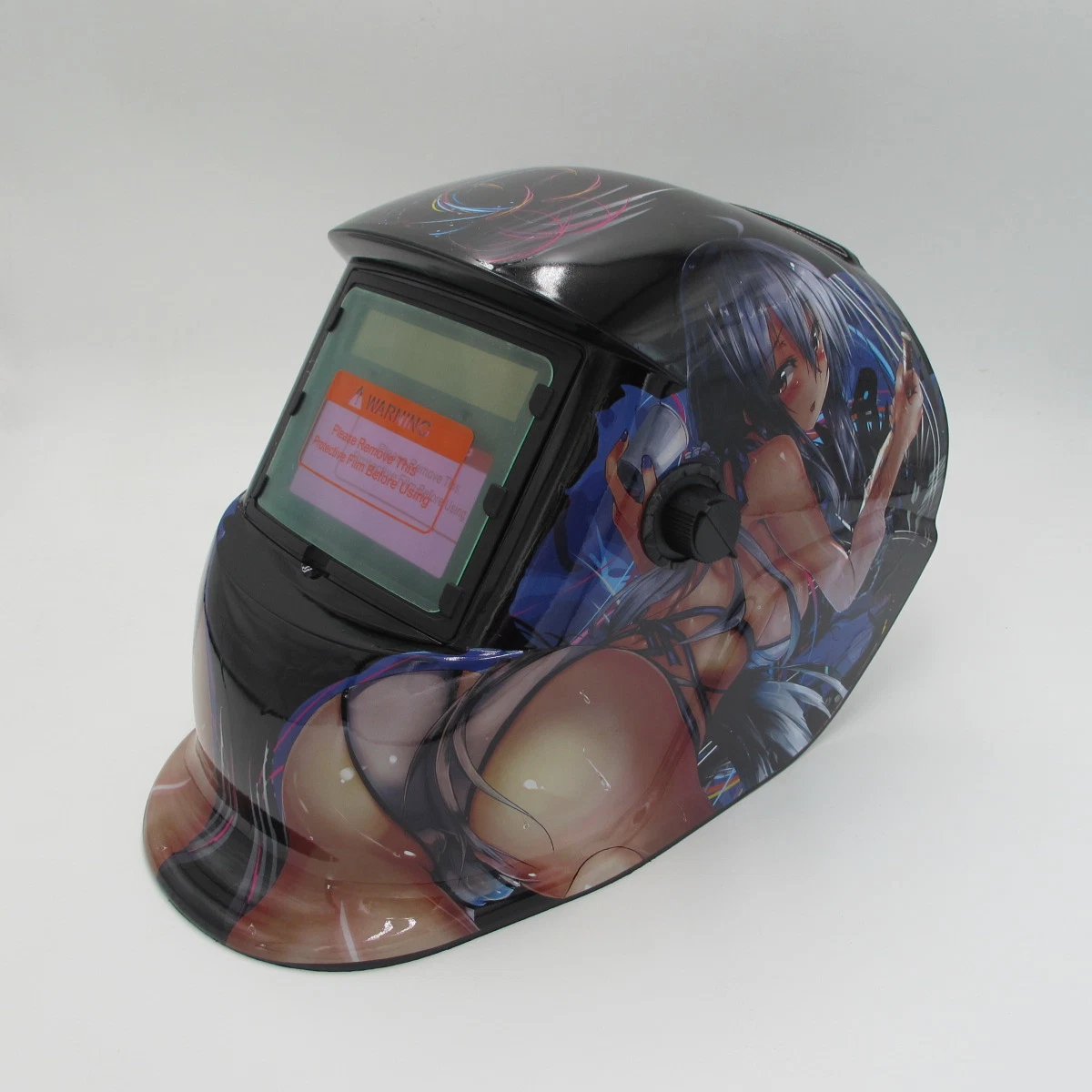 Blue Ture Color Athermal Welding Filter Helmet Black Glass Auto Darkening