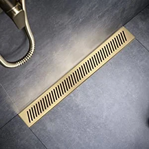 24 Inch Rectangular Brushed Nickel 304 Stainless Steel Linear Shower Drain