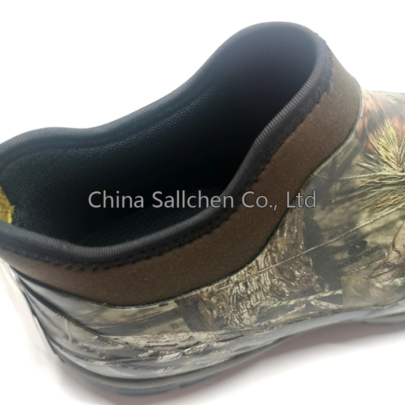 Chaussures de chasse en caoutchouc courtes en néoprène de haute qualité à motif camouflage