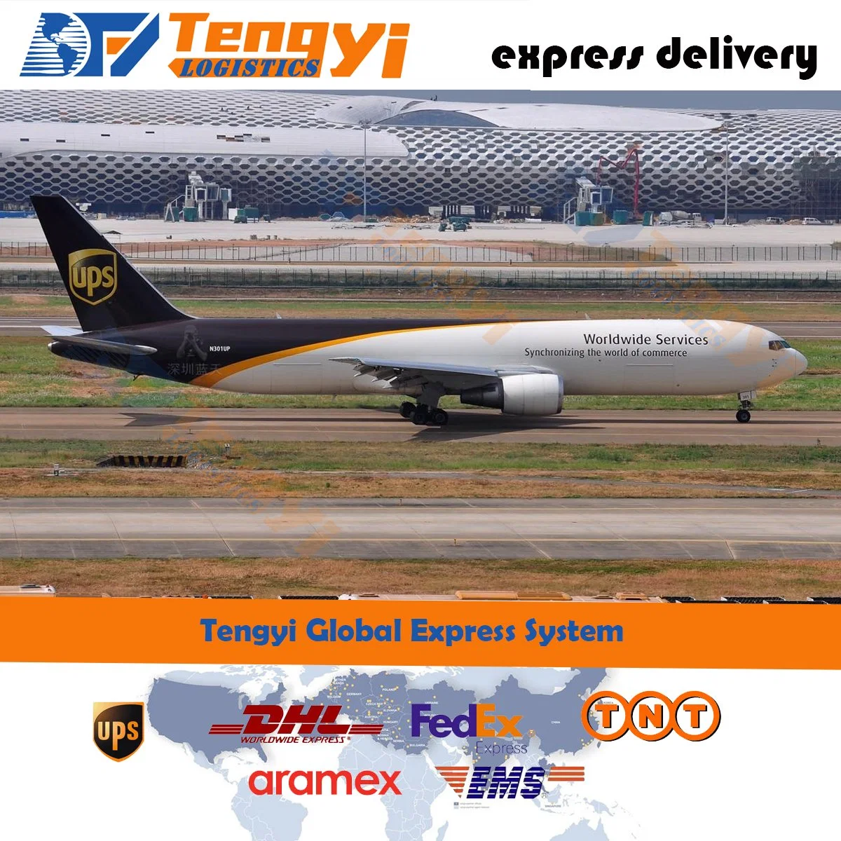 DHL/UPS/FedEx/TNT Transporte aéreo/Transporte expresso/Serviço porta-a-porta da China para Nova Zelândia/Nicarágua/Níger/Nigéria