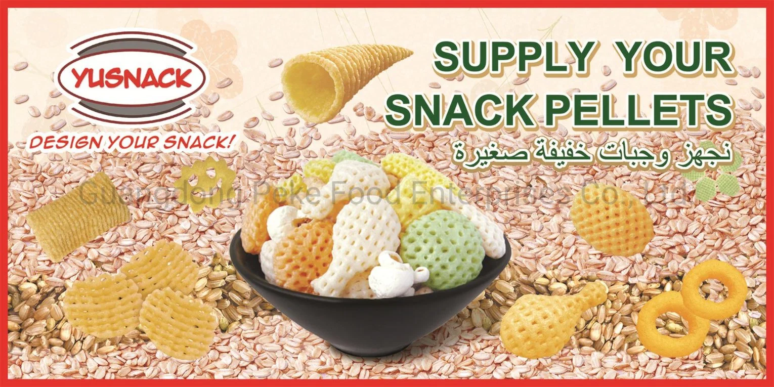 Snack Pellet producida por la máquina de Alimentos (FDA aprobado).