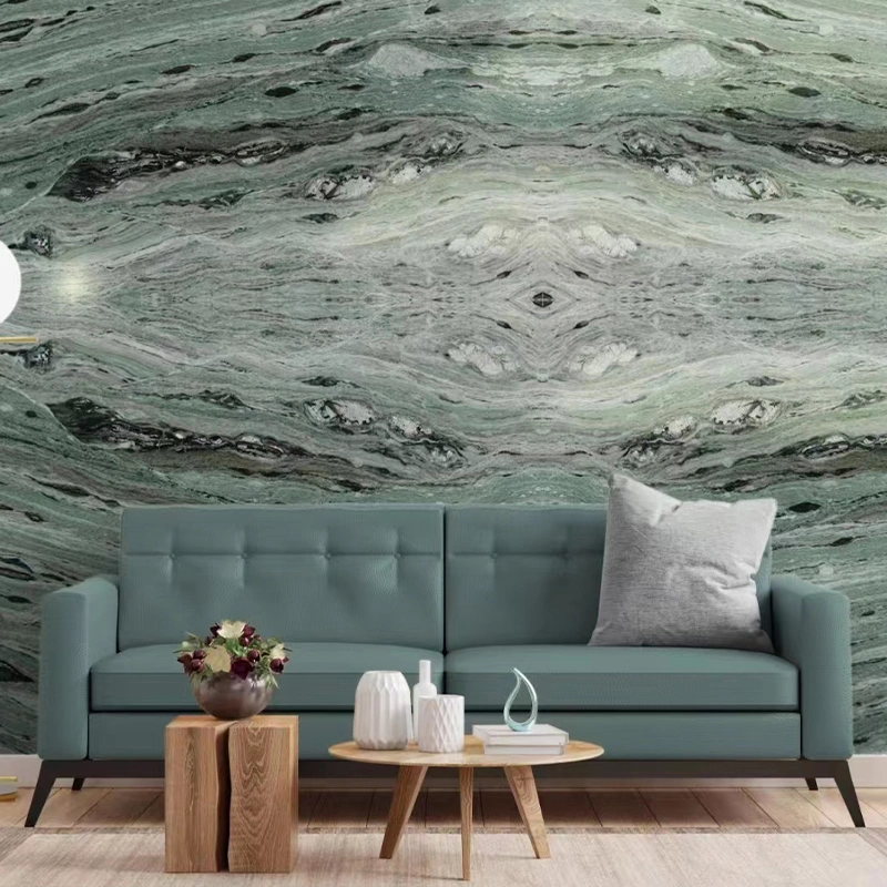 Hot Sales Retro Natural Stone Green Cold Ice Jade Marble for Villa Countertops