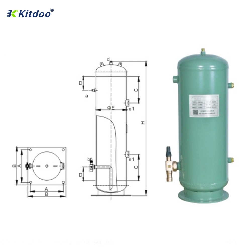 Reservatórios de líquido do permutador de calor de refrigeração para unidade de condensação