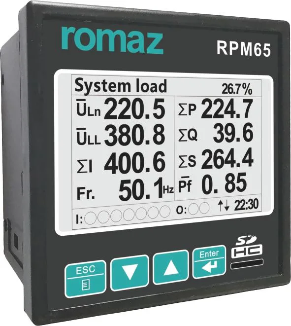 Rpm65 Power Network Analyzer Digital Panel Meter