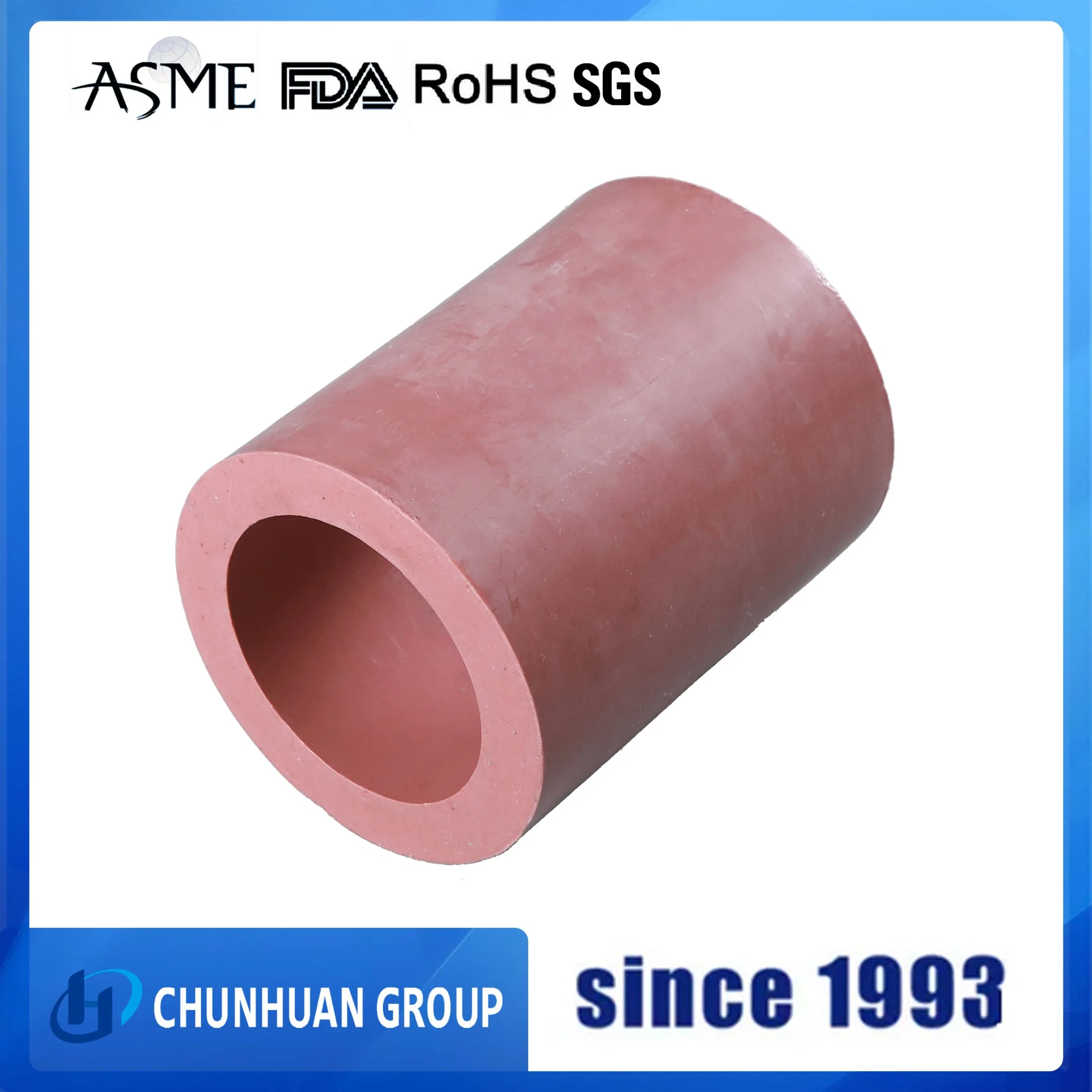 10% Graphite or Carbon Filled PTFE Molded Tube Reduces Coefficient of Friction
