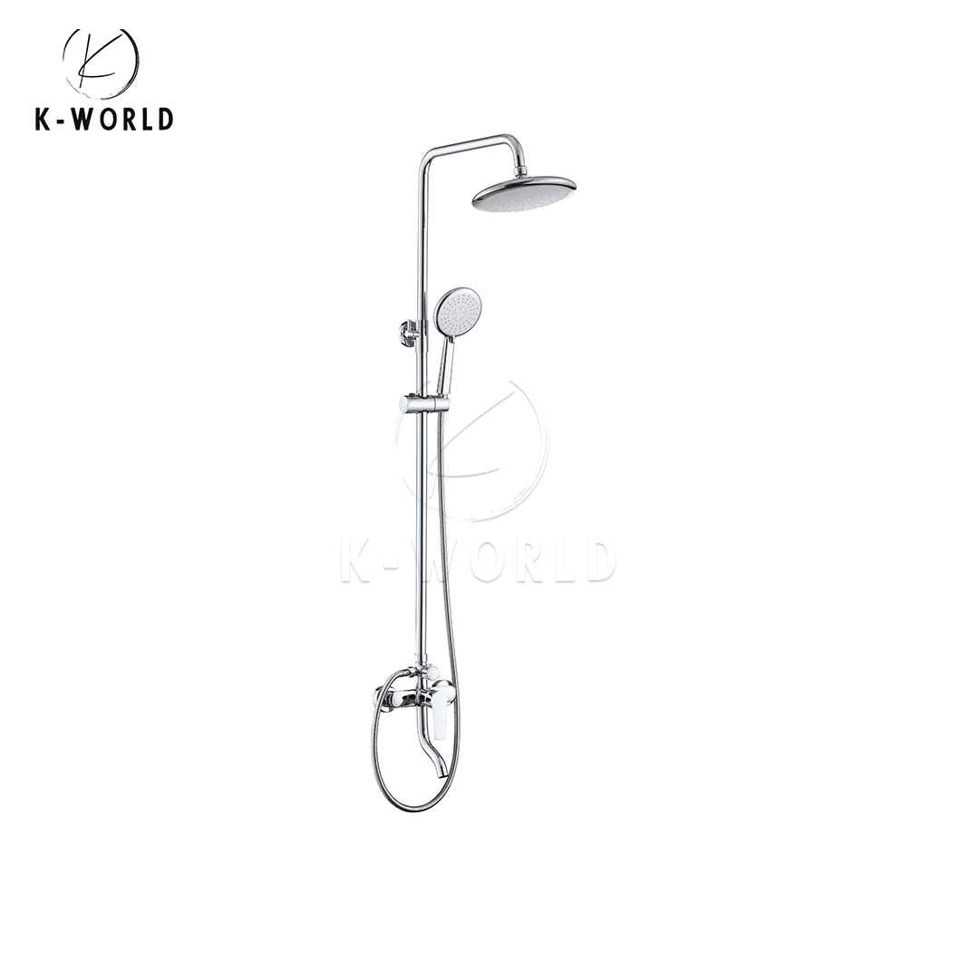 K-World Top Shower Faucet Manufacturers OEM Custom Bathroom Shower Columns China Multifunctional Design Bathroom Sanitary Shower Set