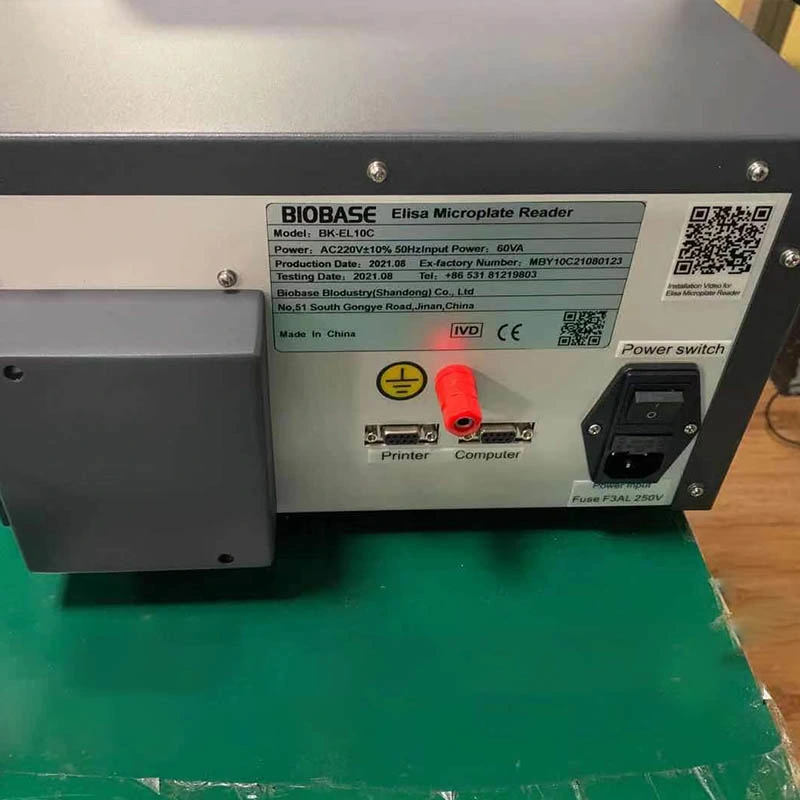 Biobase Vertical 8 Optical Channels Elisa Microplate Reader