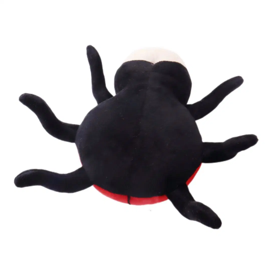 Promotion Plush Insect Toy 9" Seven-Star Ladybird Cartoon Animal Ladybug Red Wings with Black Printing Blue Embroideried Big Eyes Soft Stuffed Beetle Toys