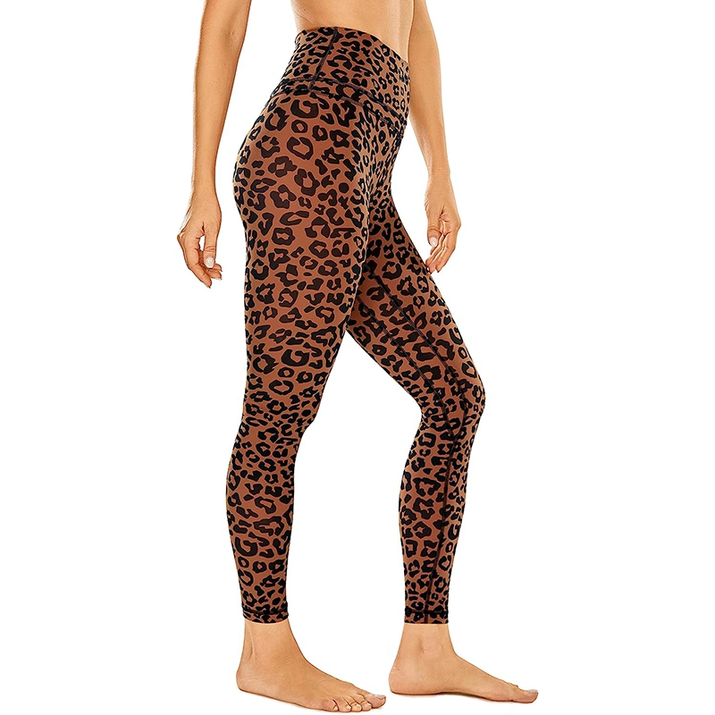 Super calidad OEM de diseño personalizado con cintura alta polainas de patrón para las mujeres mantecoso Soft Barriga ejercicios yoga impreso de control de las prendas de vestir