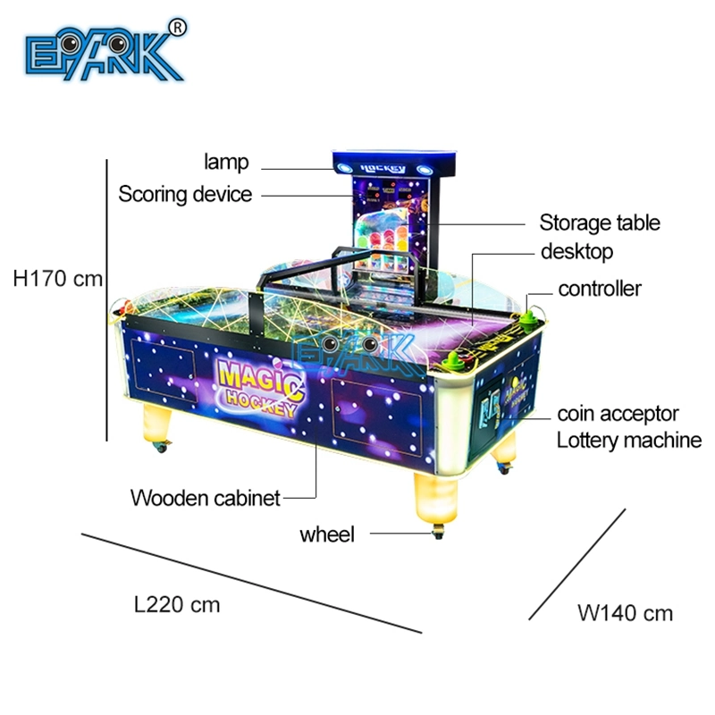 Amusement Indoor Arcade Ticket Sport Magic Air Hockey Game Table