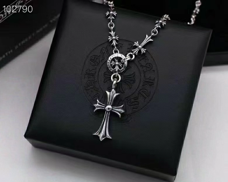 2023 Cross Floral Necklace Handmade Letter Necklace Stainless Steel Jewelry AAA+Necklace Jewelry