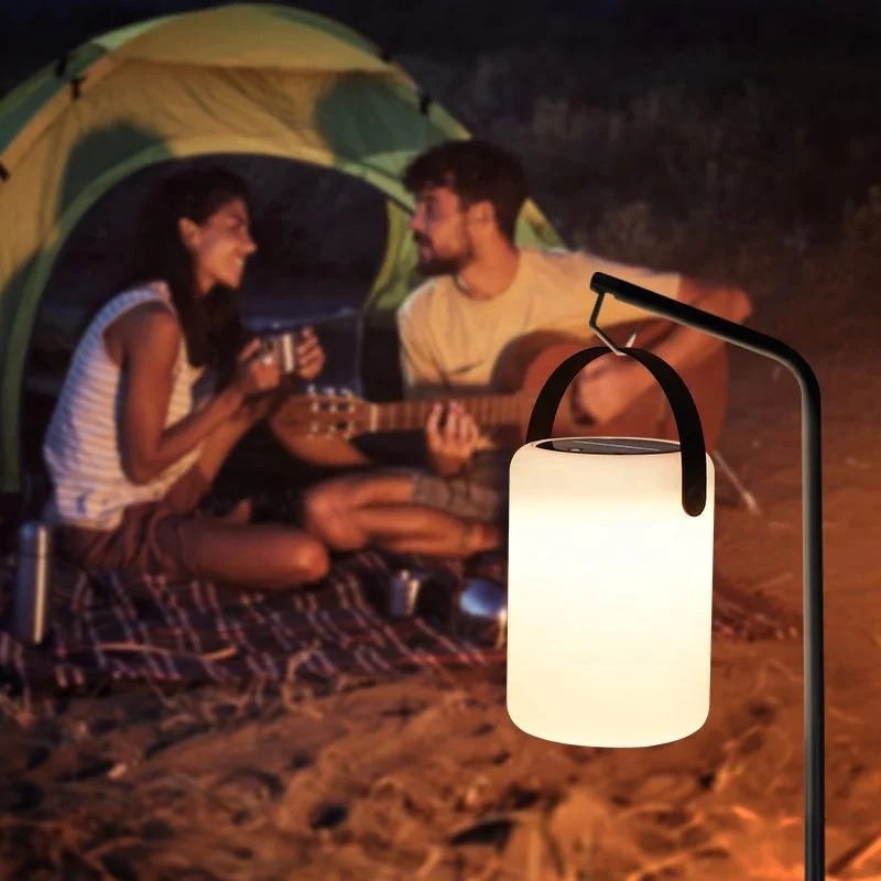 IP personalizada54 Híbrido impermeável a energia solar e pilha recarregável USB RGB LED Lanterna do candeeiro de mesa para jardim/Camping