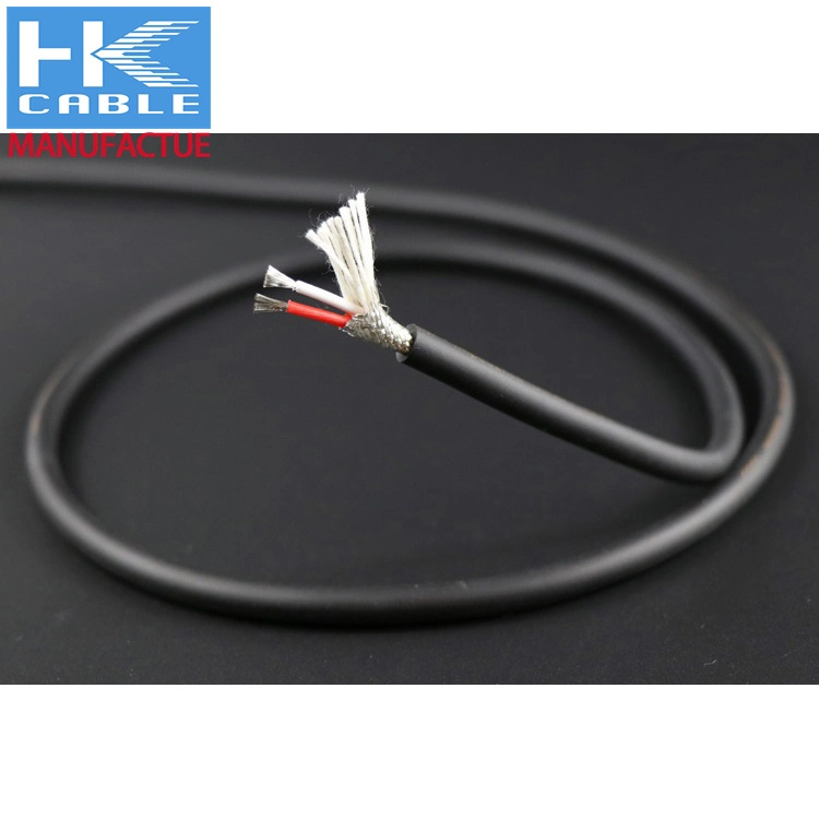 High Performance Sound 2*0.35mm2 Original Factory manufacture Black Microphone Cable Flexible Wire