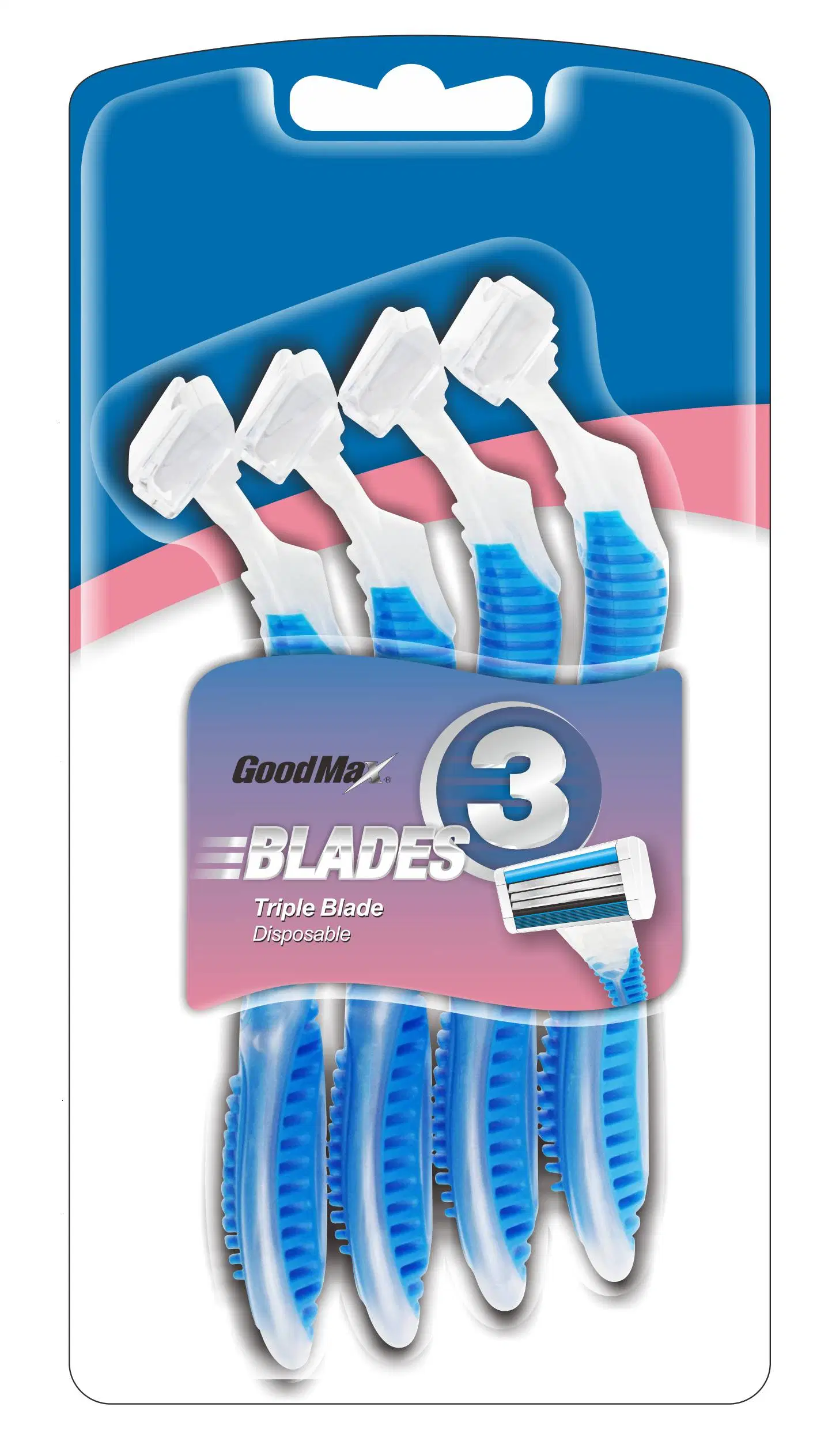 Triple Blade Disposable Shaving Razor Blade (New package)