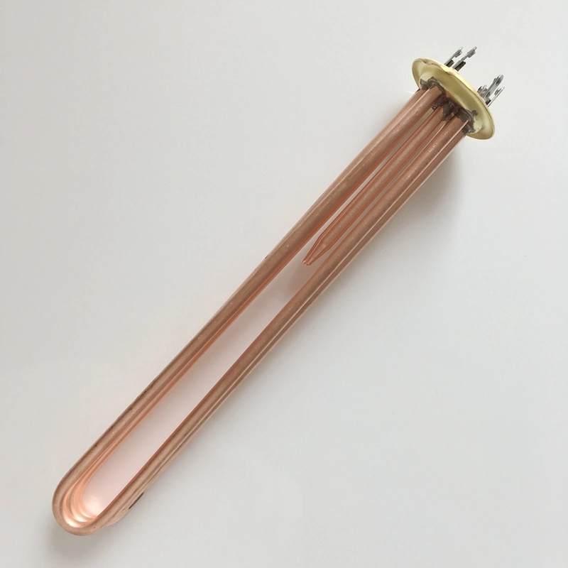 3-Phase 1.5"/2.0" Flange Copper Immersion Heating Element Used in Water Boiler/Heater