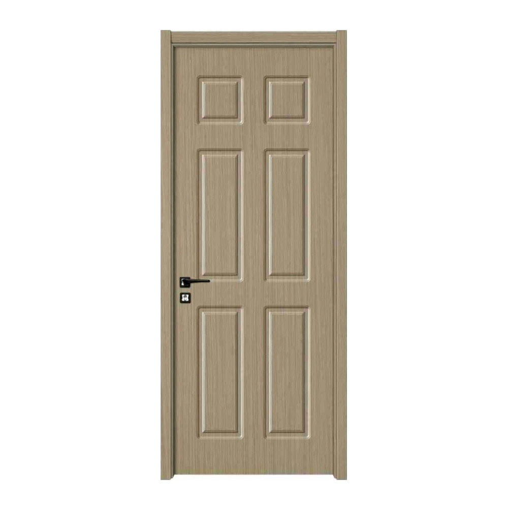 Modern Home Office Single Melamine Interior Wood Door with Frames