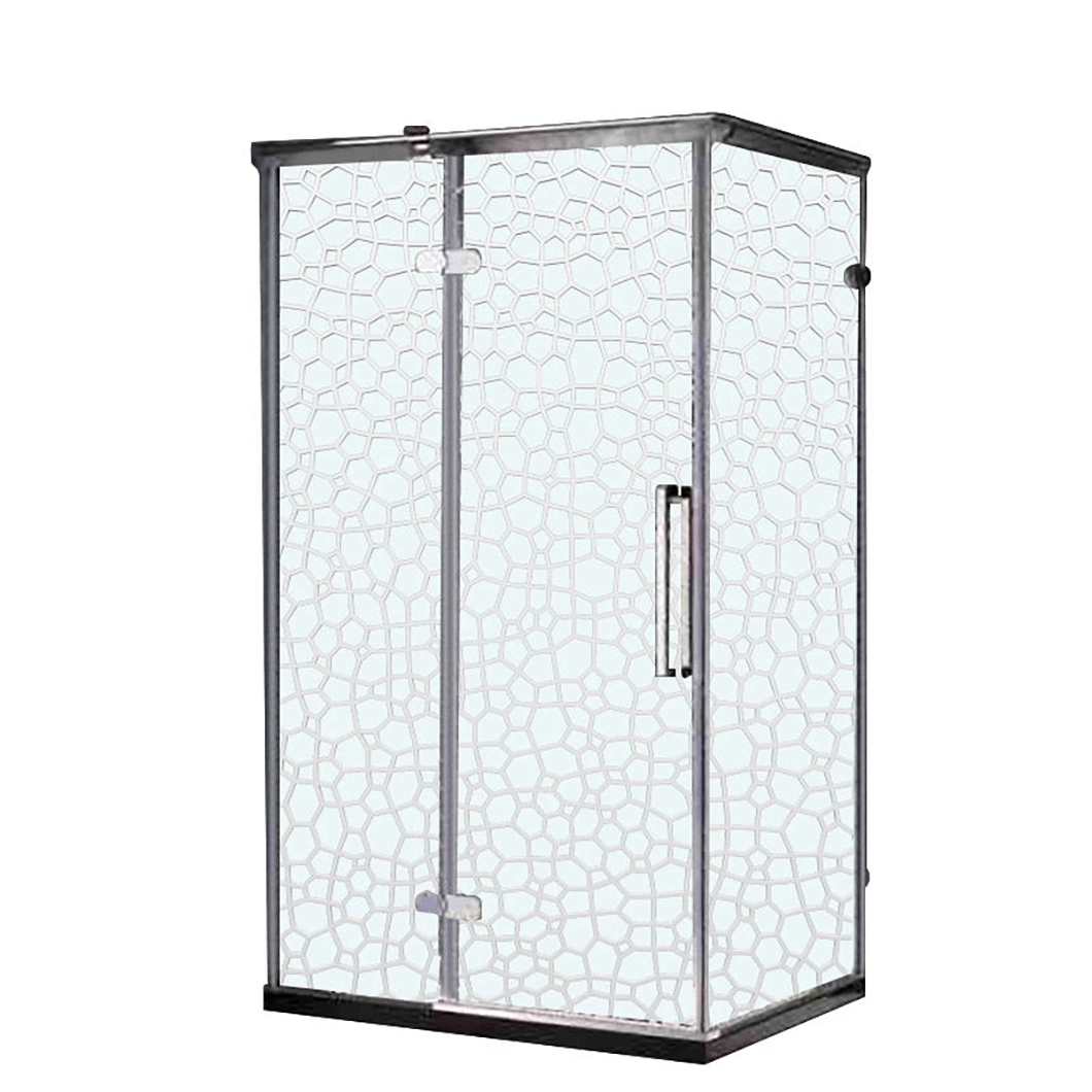 Qian Yan 30 pouces porte de douche en verre Chine salle de bains intérieure tempérée Cabine de douche en verre usine de nouveau design portable douche en verre Avec porte coulissante