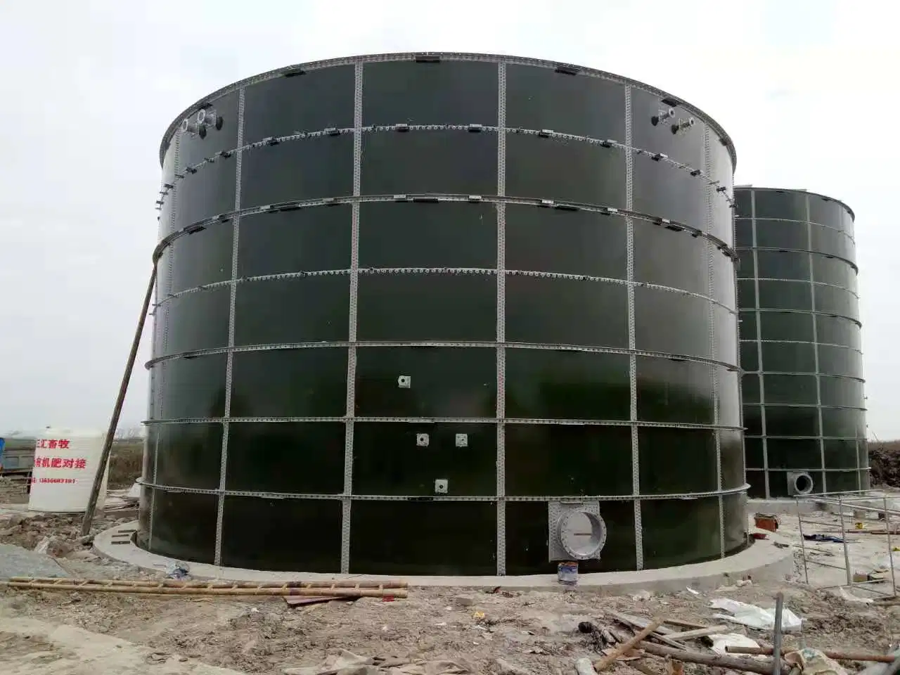 100-3000m3 preço baixo eficiência processamento de lacticínios águas residuais IC Circulação interna biodigester anaeróbico fermentação tanque anaeróbico Reactor anaeróbico