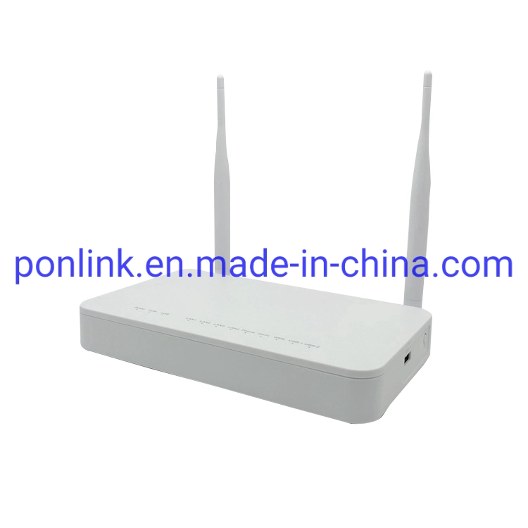 100% Novo F670L Gpon ONU Router 4ge+1pots+1USB+WiFi Dupla Band 2.4G&5.0g Firmware Ingl&ecirc; S F670L