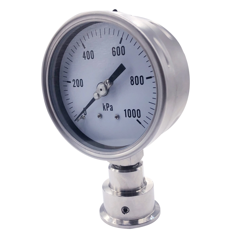 4 Inch Food Grade Stainless Steel 316 Diaphragm Vacuum Pressure Gauge