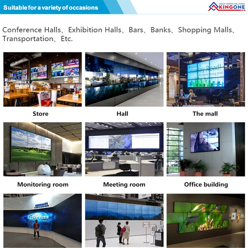 Floor Standing 3.5mm Narrow Bezel Indoor 3X1 2X2 Splicing Screen LCD Video Wall System