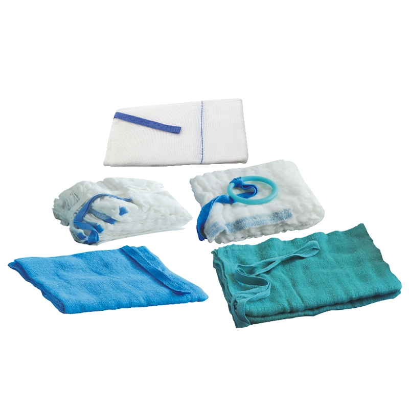 Unwashed Sterile 45cm X 45 Cm Lap Sponges with Blue Loop