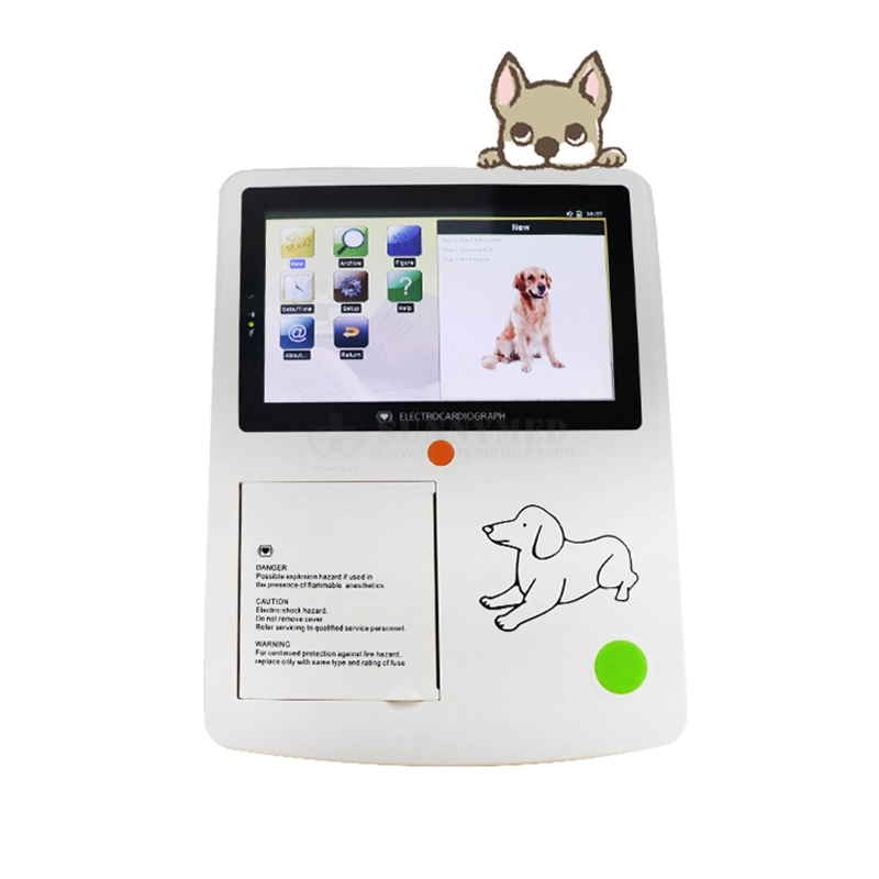 Sy-W002 Potable 3 Channel 12 Lead Vet ECG Digital Electrocardiogtaph Device