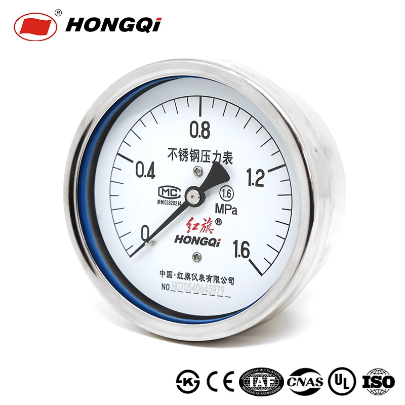 Hongqi All Stainless Steel Corrosion-Resistant Pressure Gauges