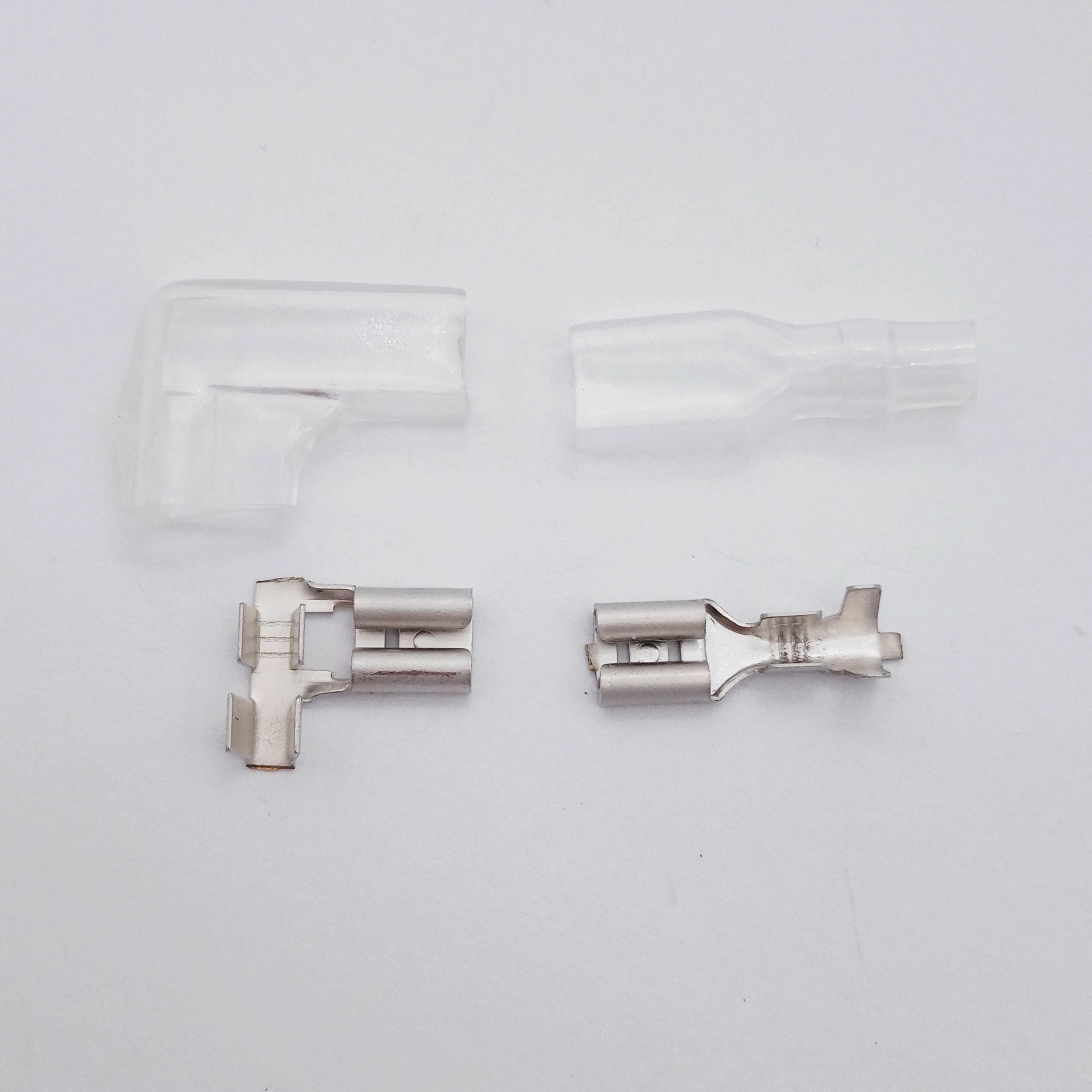 2.8mm 4.8mm 6.3mm Plug Spring Female Male Spade Cold Crimp Terminals Connector Car Speaker Electrical Wire Connectors Set