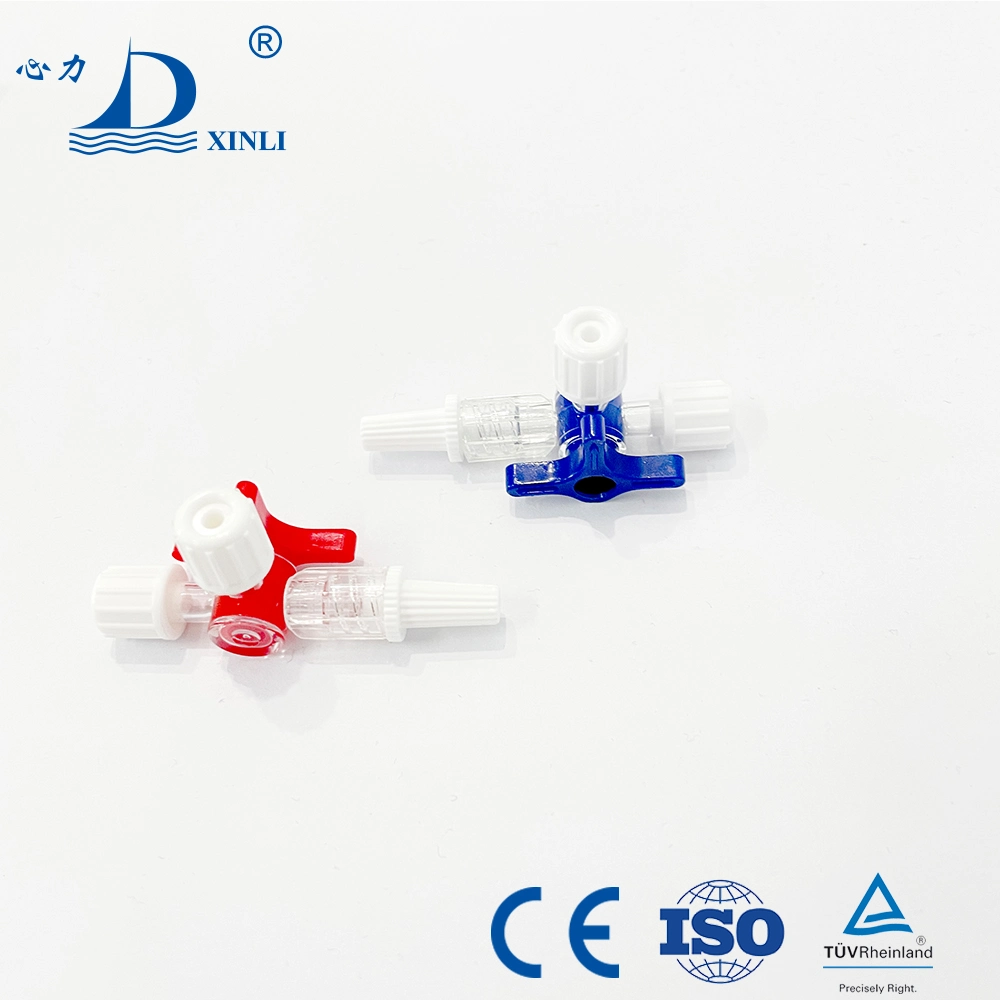 Medical Disposable Three Way Stopcock Valves Eo Gas Sterilization Plastic Material Stopcock Values