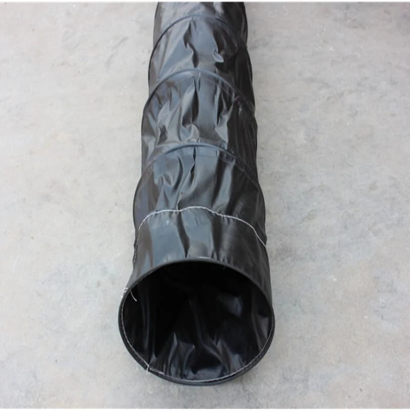 20 Inch 508mm PVC Canvas Cotton Insulated Flexible Duct with Zipper Connection