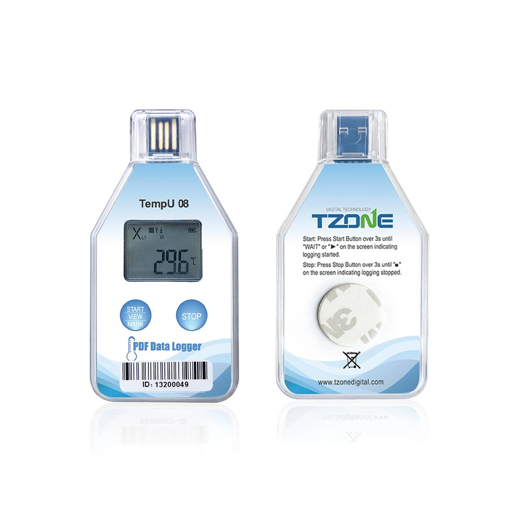 Tzone Hotsale One-Time Use USB Temperature Recorder